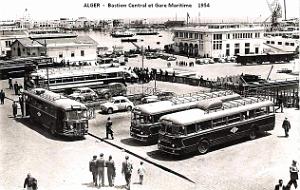 Alger - Bastion Central et Gare Maritime -1954